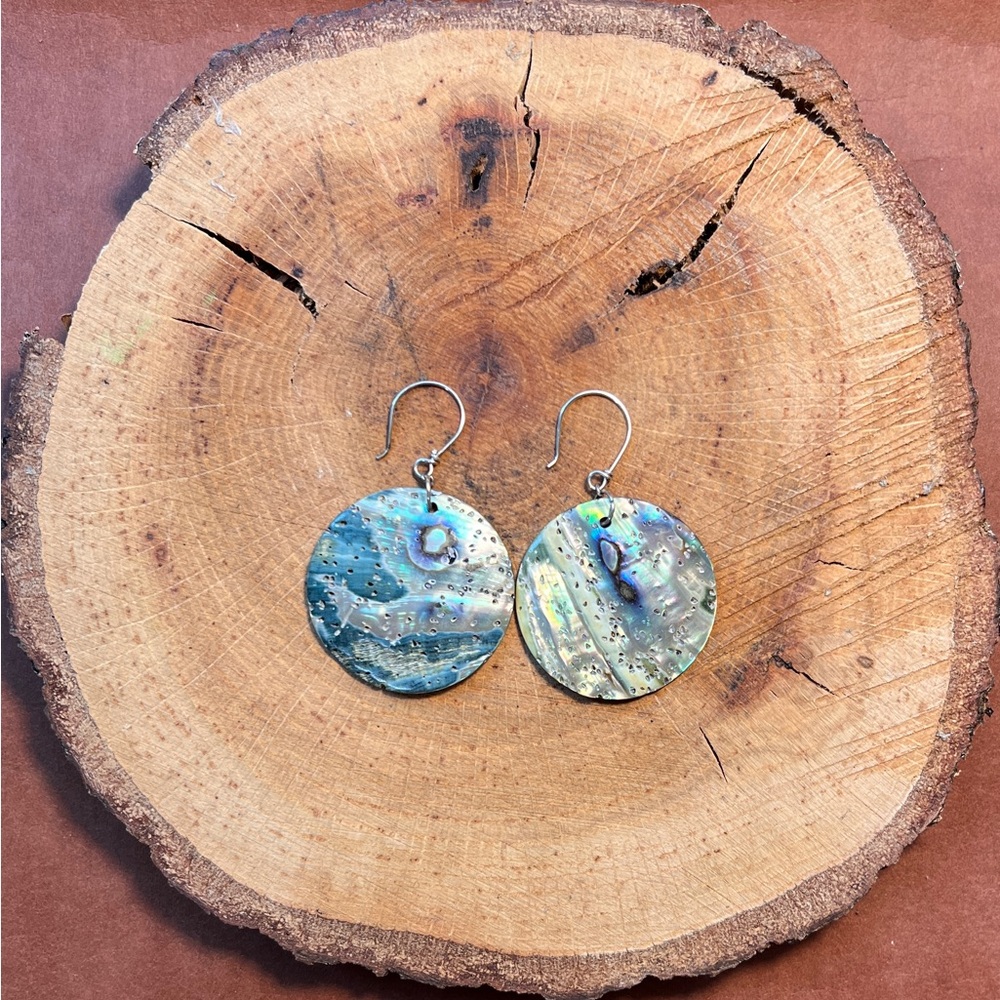 Abalone shell earrings